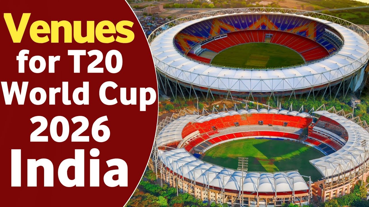Venues for T20 World Cup 2026 | ICC Men's T20 World Cup 2026 India Stadiums | India Cricket Stadiums