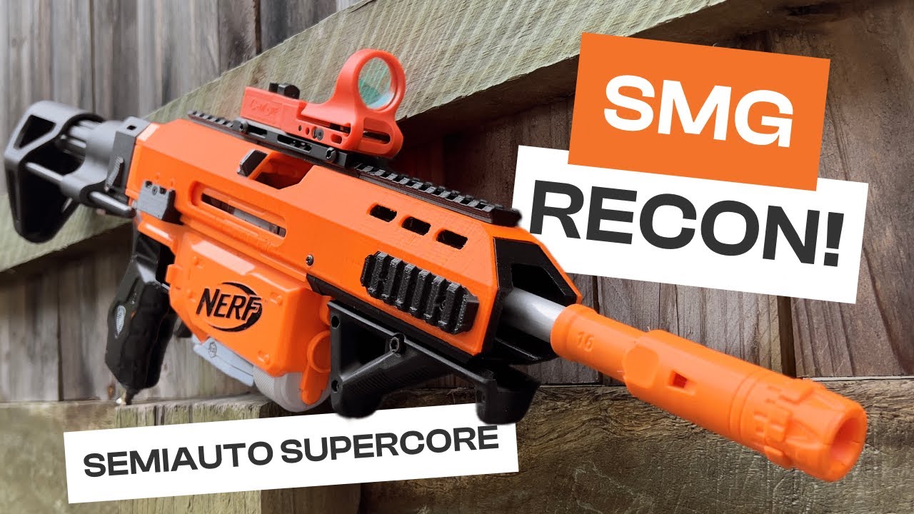200+ FPS Semi-Auto SMG Nerf Gear Up Recon || Mod Overview