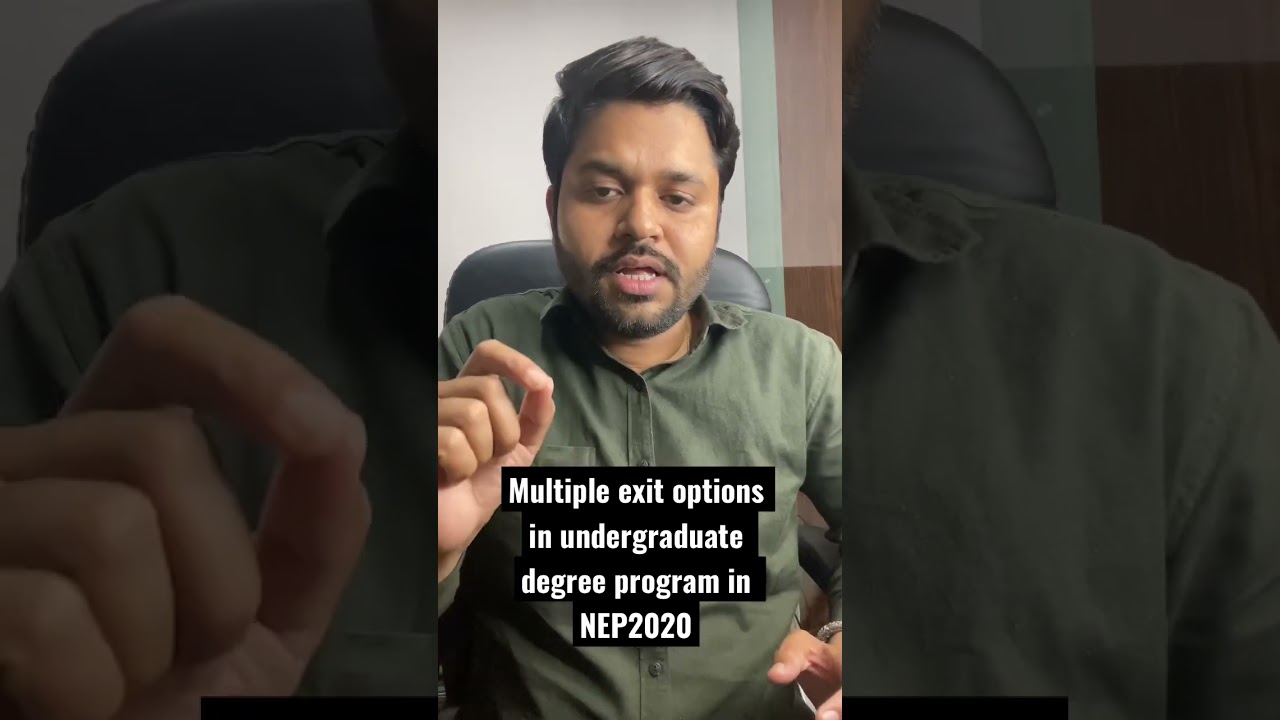 Multiple exit options in #neweducationpolicy2020 #nep2020 #nep2020inaction #moe #skillsansaar