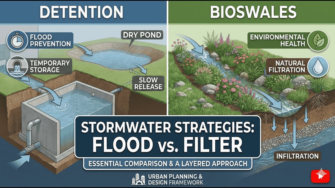 ARE Exam Prep: Stormwater Management Detention Systems and Bioswales for PA, PPD & PDD | ARE Lab