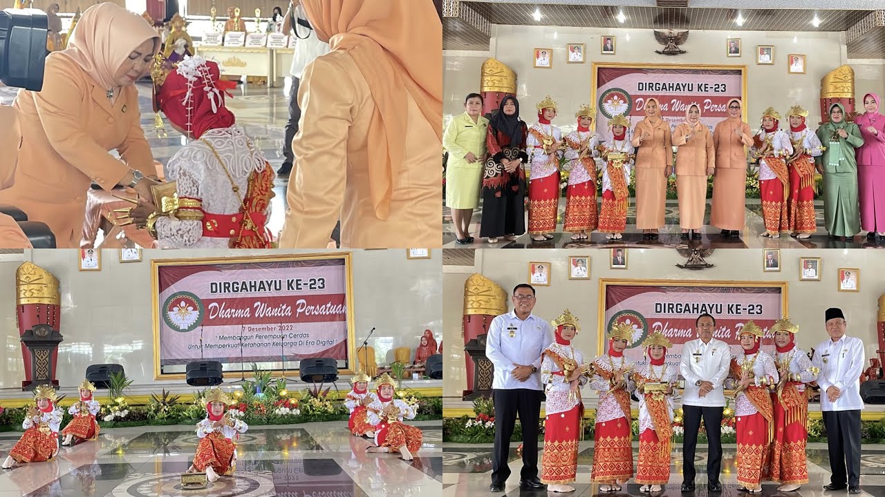 Tari Sigeh Penguten SDN 7 Bandar Jaya Dalam Acara Dharma Wanita Persatuan (DWP) Lampung Tengah