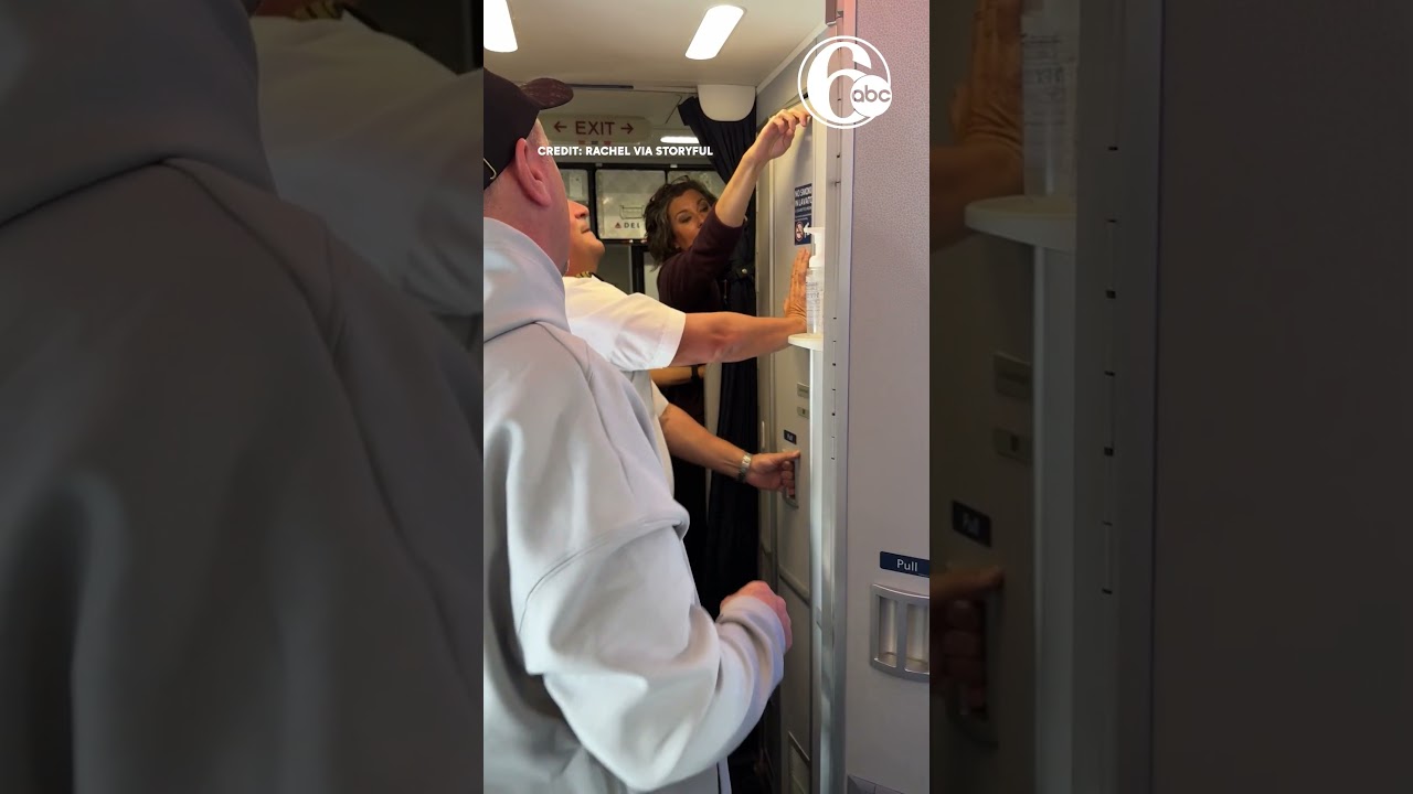 Delta flight crew helps free passenger trapped inside plane restroom