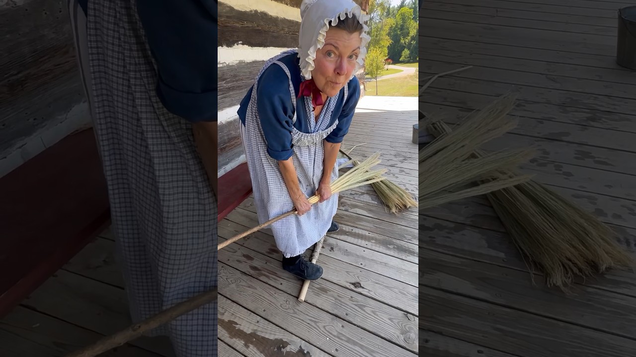 #part1 of #broom #making with Karen #historic #crafts #livinghistory #museum #shorts #short #fcmv