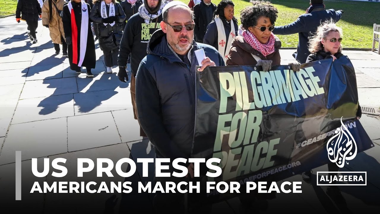 Pilgrims for Peace: Protesters walk 200km calling for ceasefire