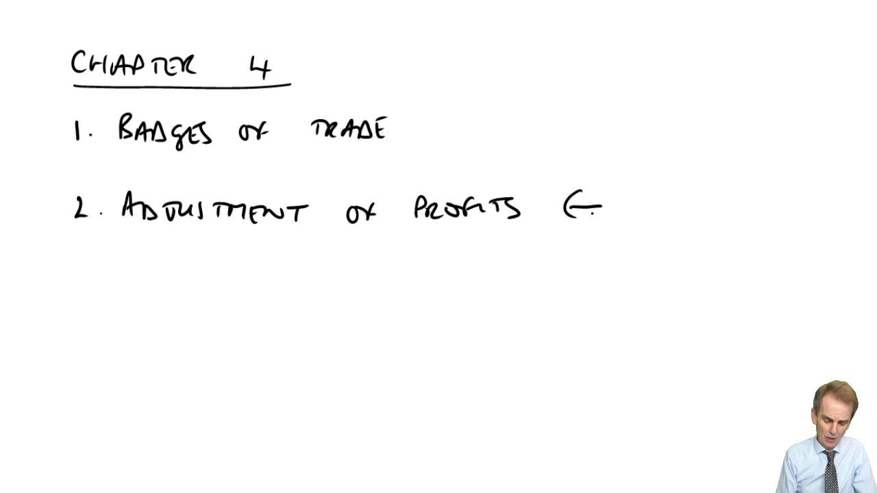 Tax Adjusted Trading Profit Individuals: Introduction - ACCA Taxation (TX-UK) FA2018