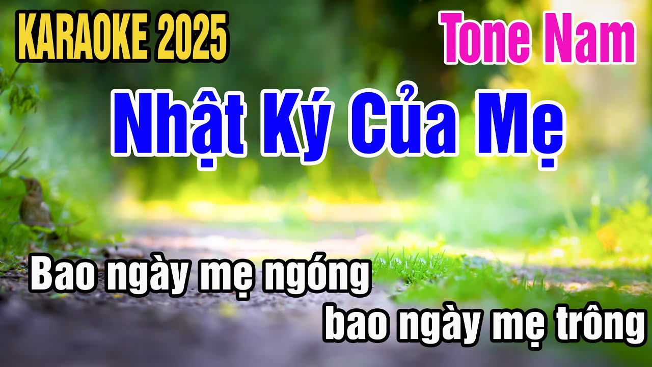 Karaoke Nhật Ký Của Mẹ Tone Nam Nhạc Sống gia huy karaoke