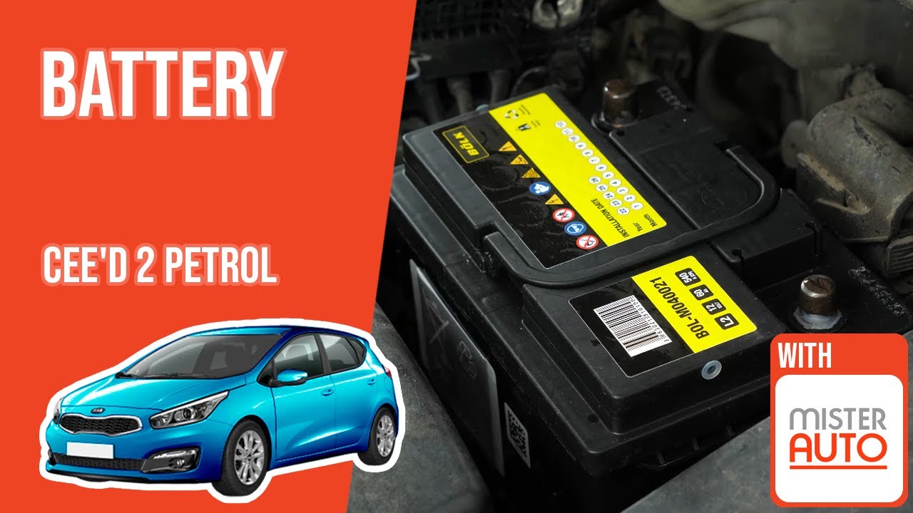 How to replace the car battery Ceed mk2 1.4 CVVT 🔋