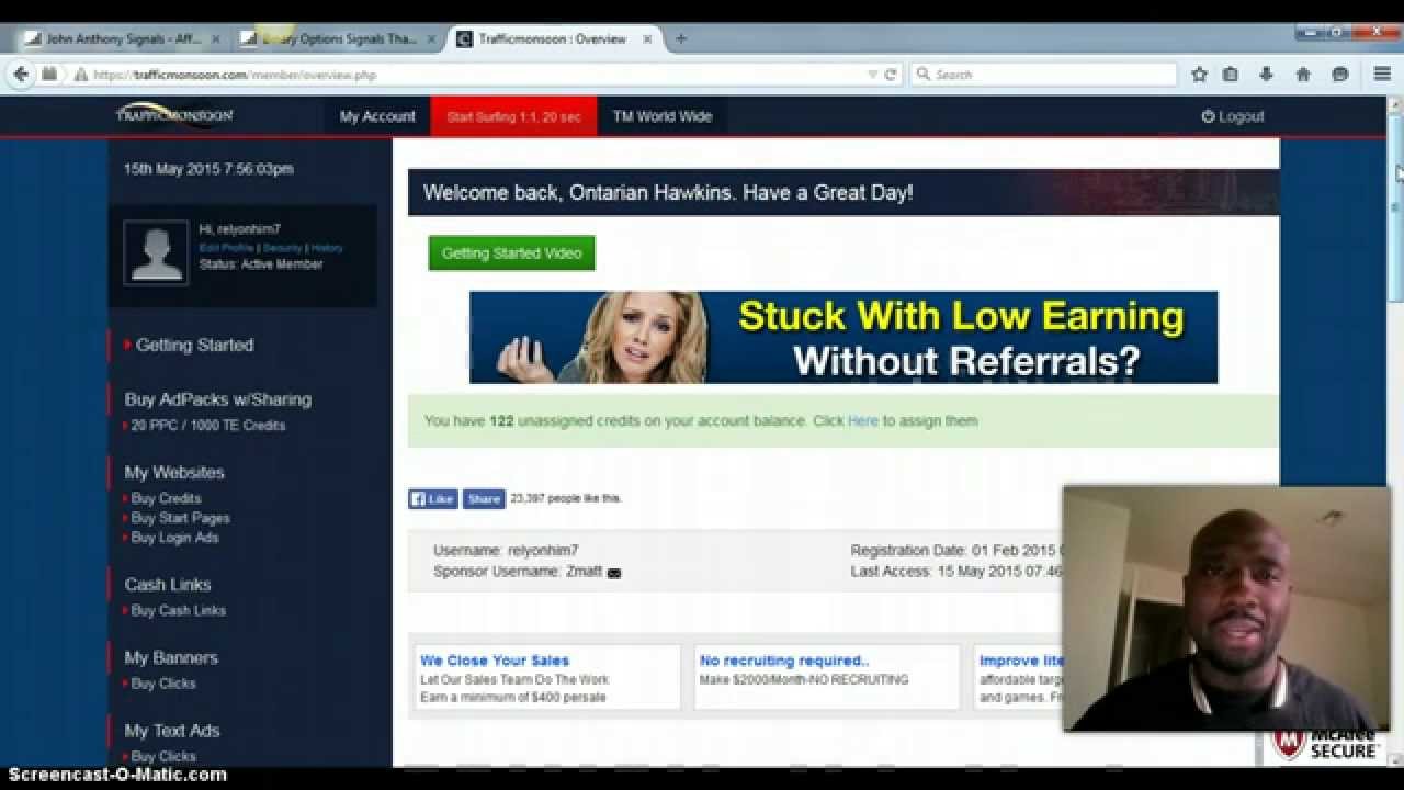Probably the Best Passive Income Program Online- Traffic Monsoon PROOF & Review
