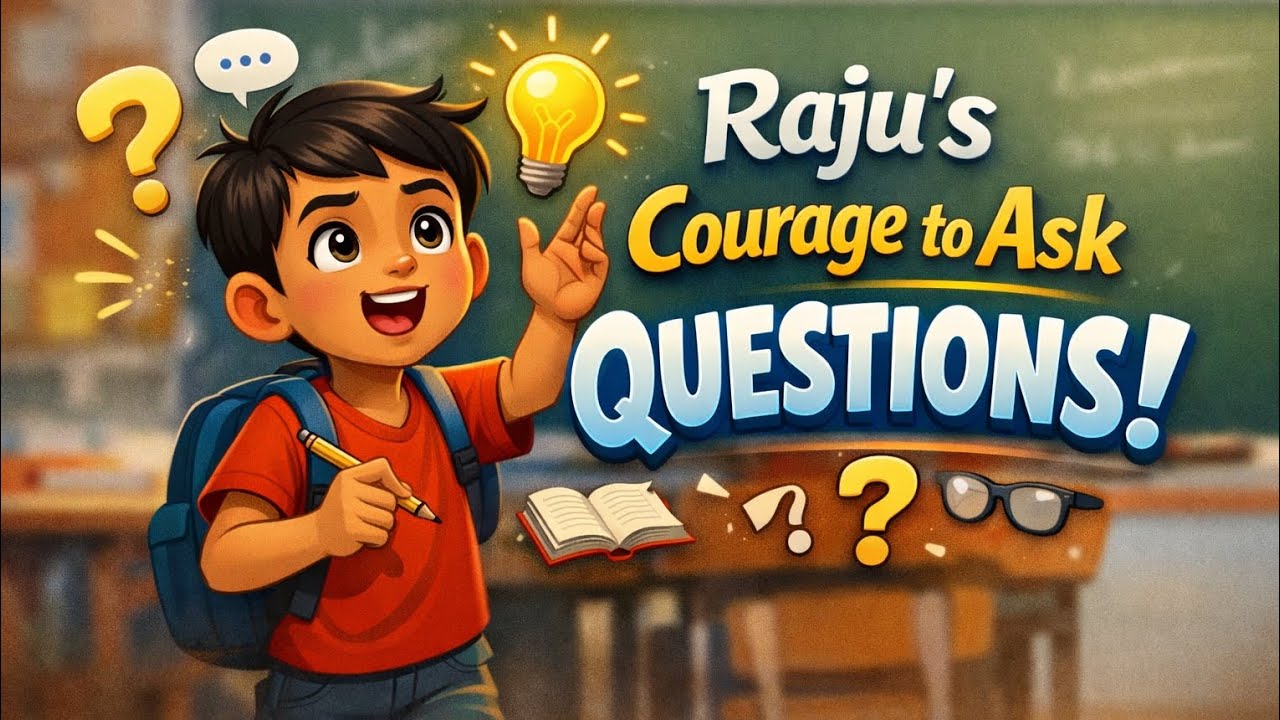  ప్రశ్న అడగడమే ధైర్యం 💡Little Raju shows us that asking questions is not fear, it’s COURAGE! 💪