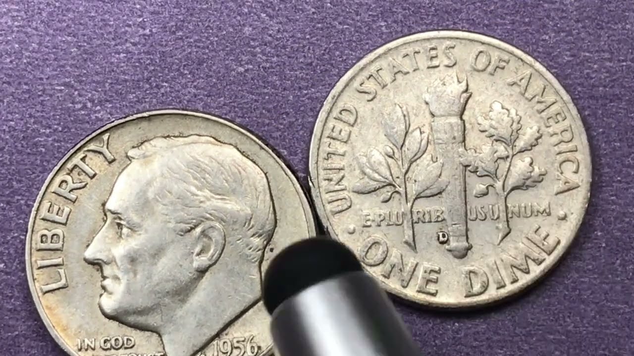 US 1956 Roosevelt Dimes - $8,000 For the Full Bands - United States Coins