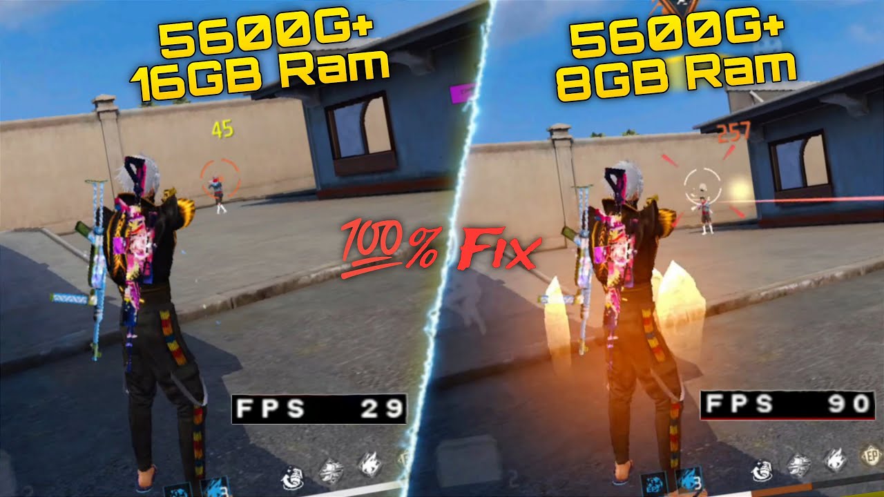 Ryzen 5 5600G 16GB Ram Free Fire Low Fps Fix🔥240 Fps ✅ Without GPU ☘️