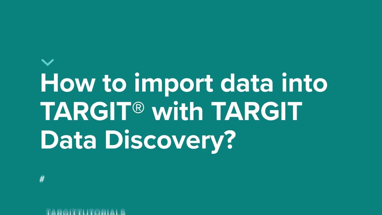 TARGIT 2018 How to import data with TARGIT data discovery
