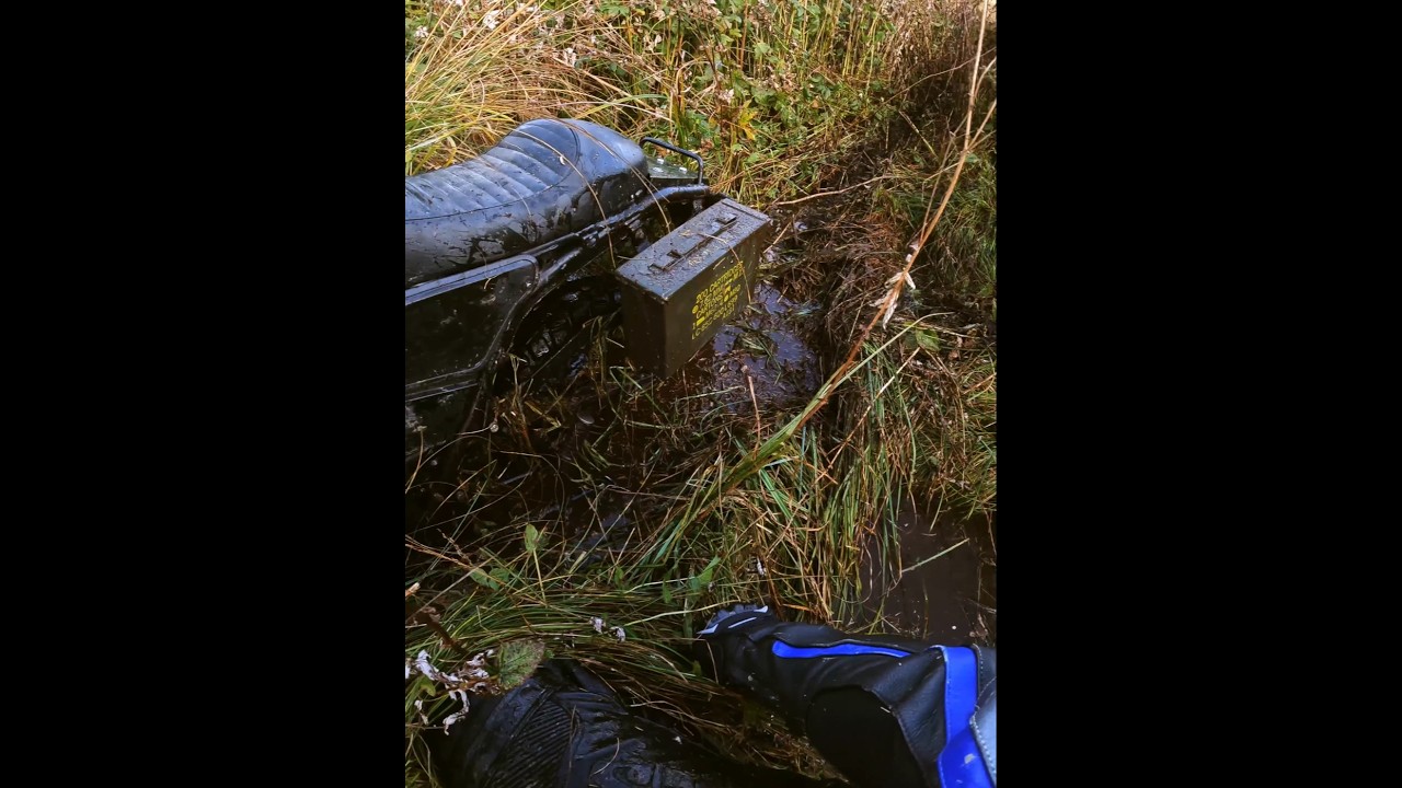Сел в болоте, уходя от погони🤦&zwj;♂️ #дваколеса #adventure #motovlog #scrambler #biker #yamaha #tenere