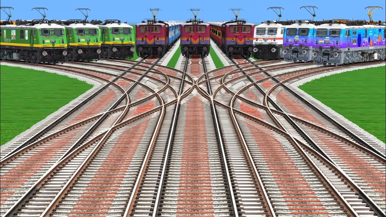 🚆 सुपर डायमंड ट्रैक पर ट्रेन | एक गलती और हादसा🔥 ड्राइवर की सबसे कठिन परीक्षा |खतरनाक रेलवे क्रॉसिंग