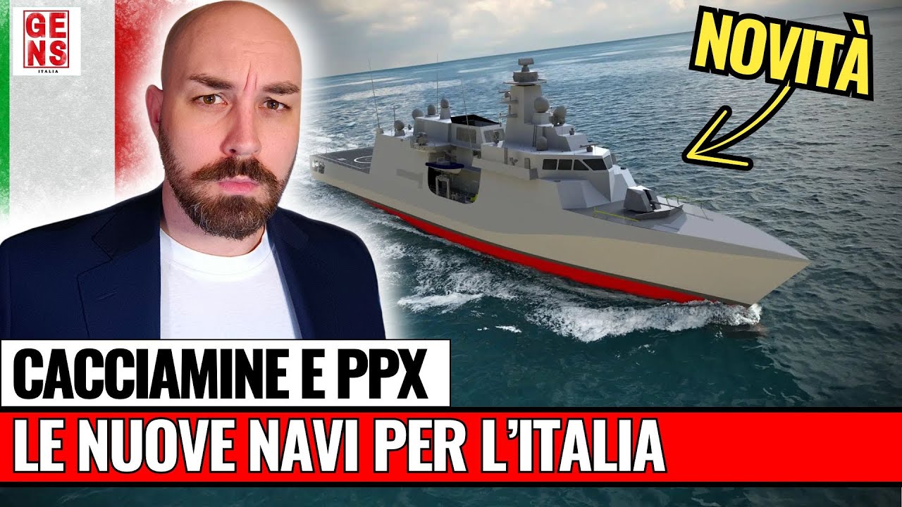 PPX e CACCIAMINE : IN ARRIVO LE NUOVE NAVI PER LA MARINA MILITARE