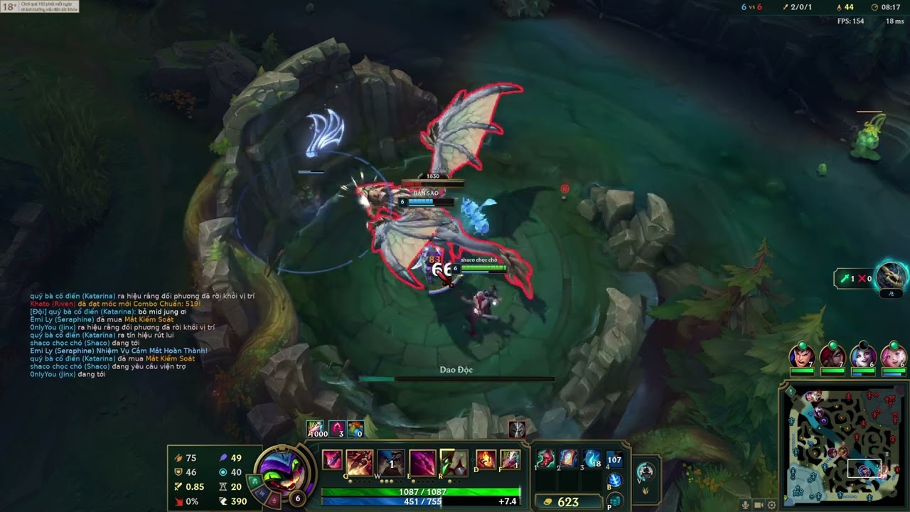 Shaco AP rừng vs Talon | Team địch lọt vào trận pháp của tui