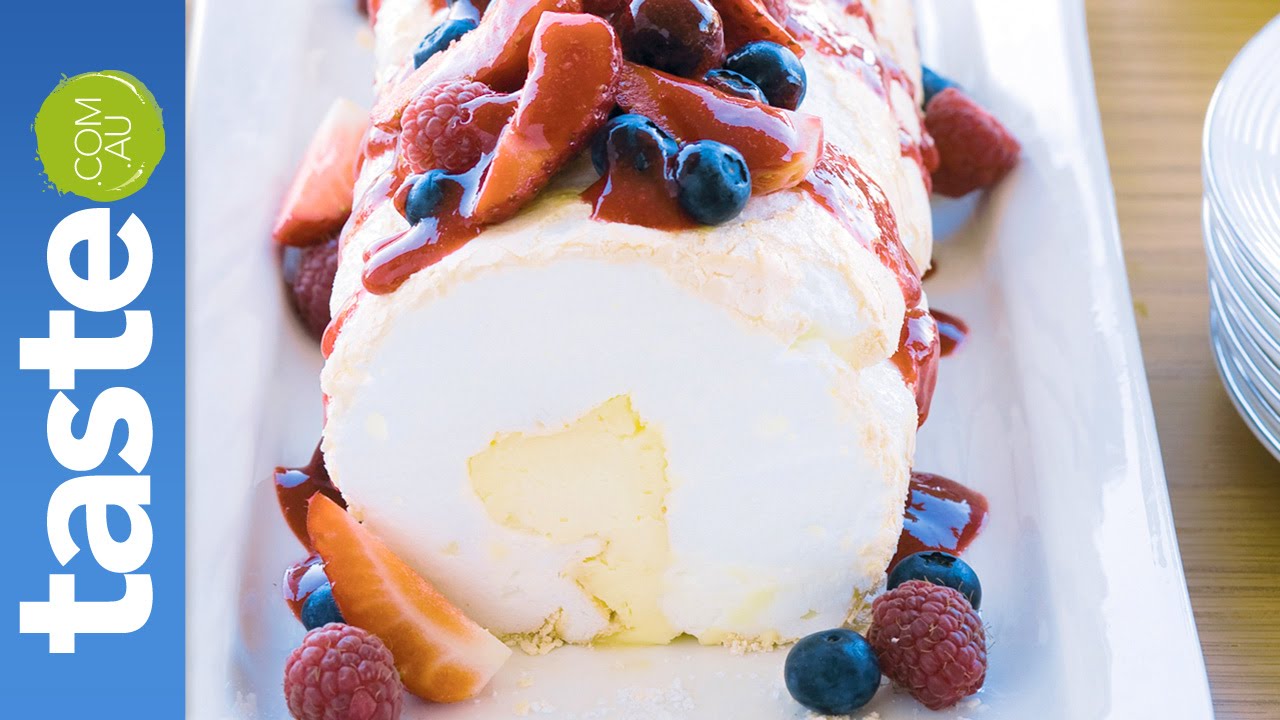 How to make pavlova roll | taste.com.au