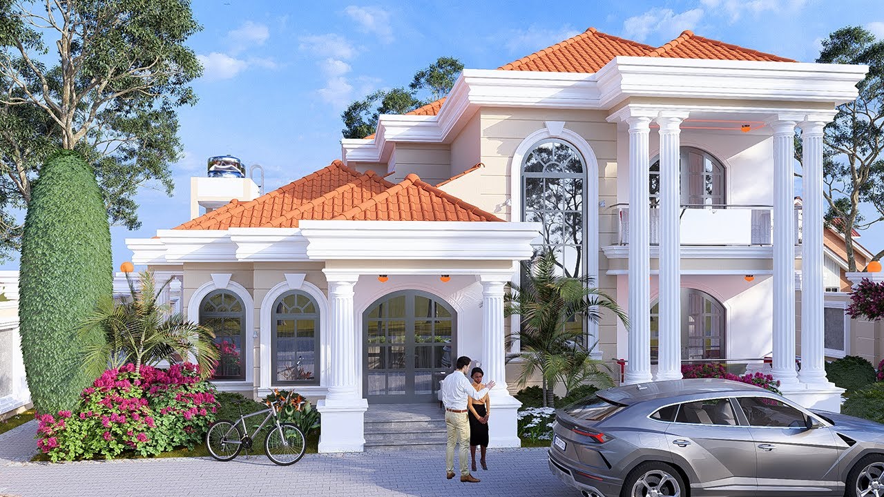 Project 17 : Inside a 4-Bedroom Semi-Detached Beautiful House Design! [17.2mx15.8m] .
