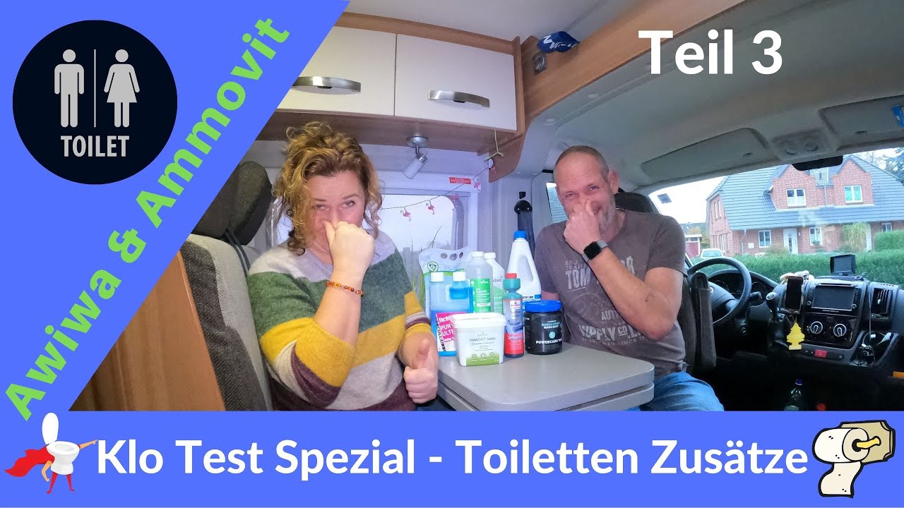 Klo Test Spezial Wohnmobil 😱 - Toilettenzusätze für Camping WC 🧻 🚽 Teil 3 | Ammovit & Awiwa *297