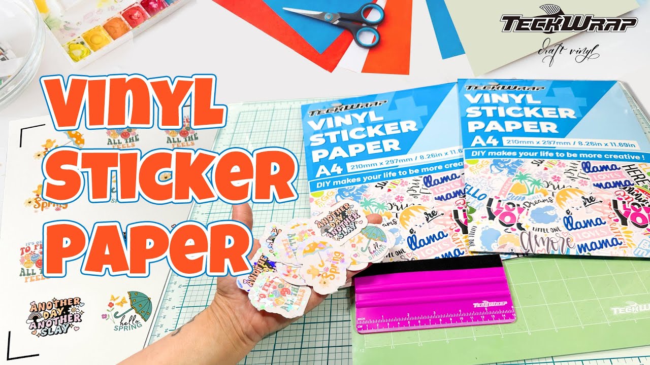 Inkjet Printable Sticker Vinyl #teckwrapcraft #teckwrapvinyl #sticker
