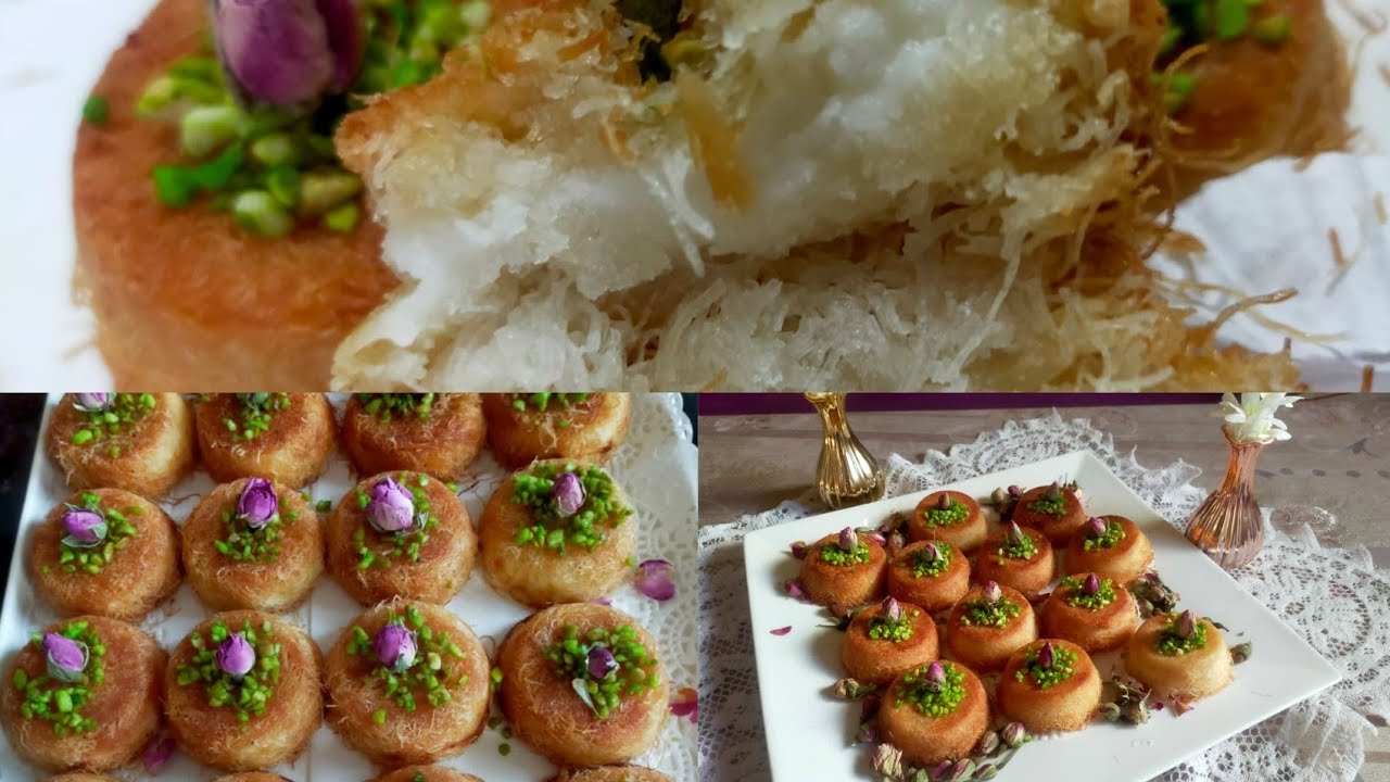 اسهل كنافة بالكريمة ممكن تحضيرها بمكونات بسيطة 🍽️Konafa with cream