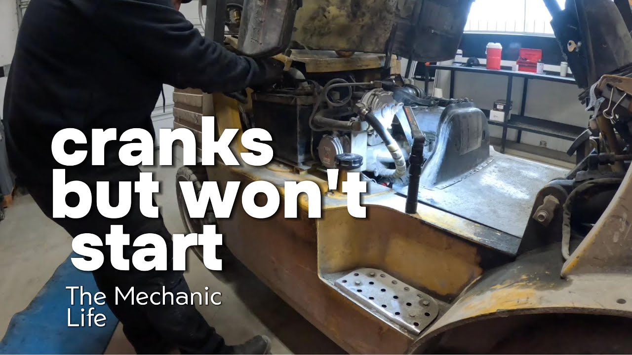 Tune up and starter replacement on cat forklift