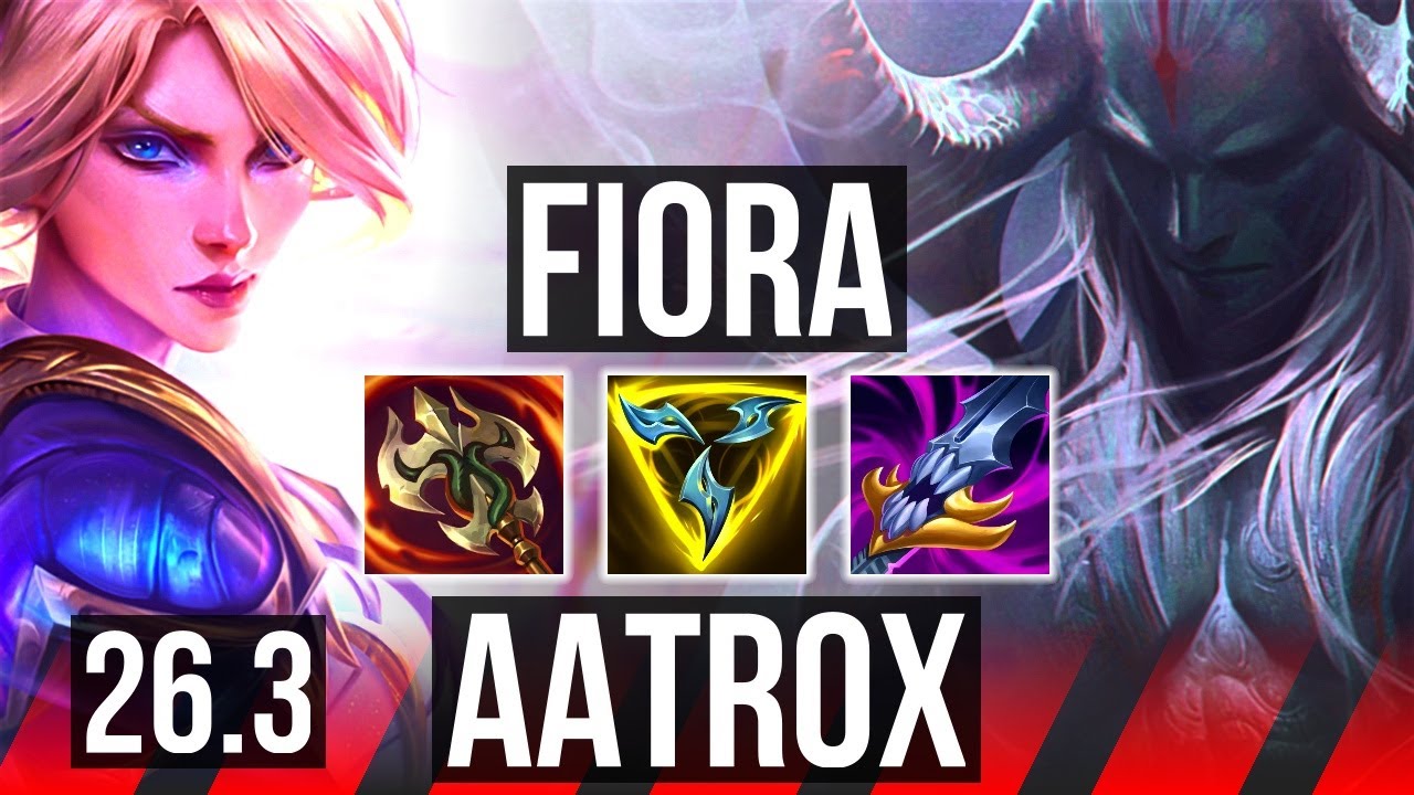 FIORA vs AATROX (TOP) | 4k gold comeback, 42K damage | KR Diamond | 26.3
