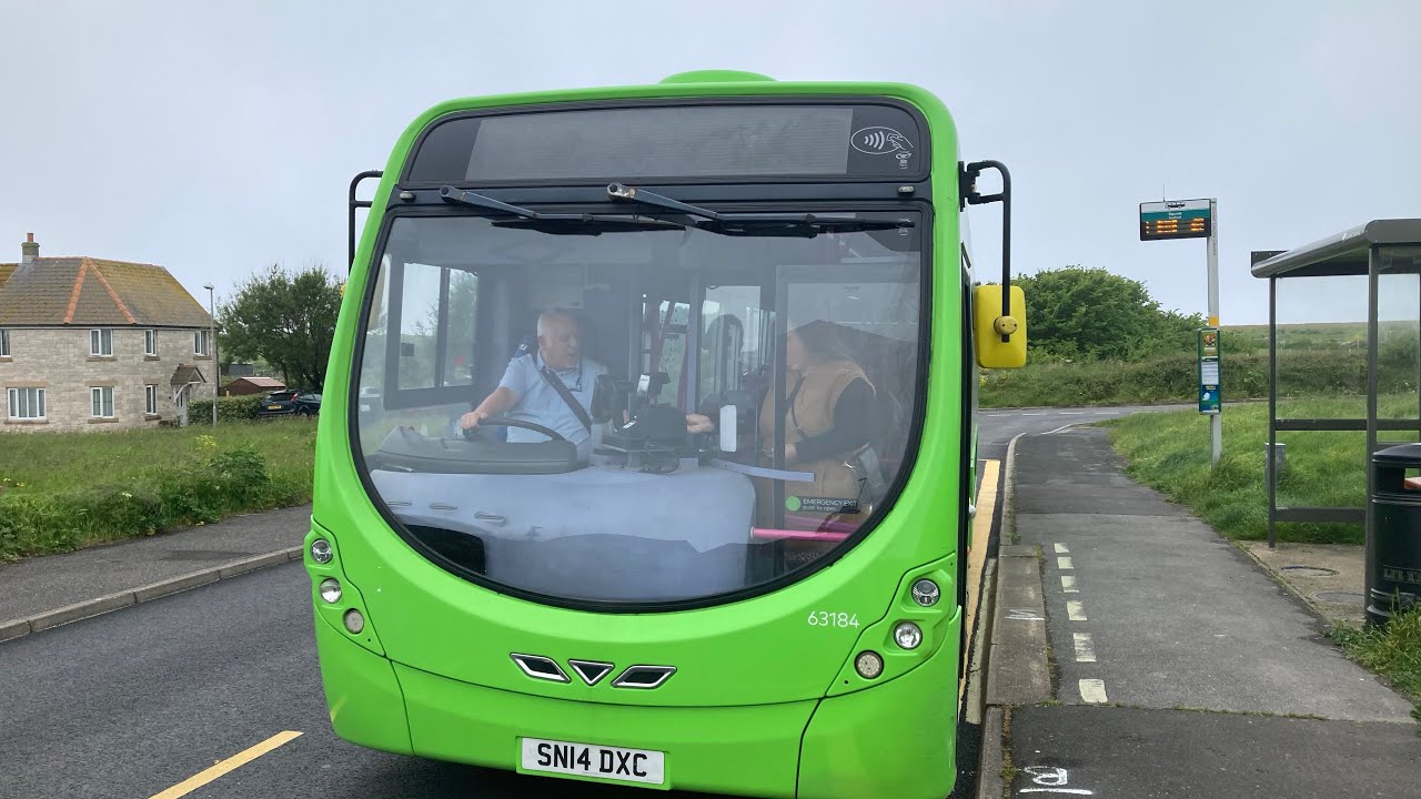 First Wessex 2014 Wright Streetlite DF (SN14 DXC) on the 1 to Portland Southwell - 28/05/24