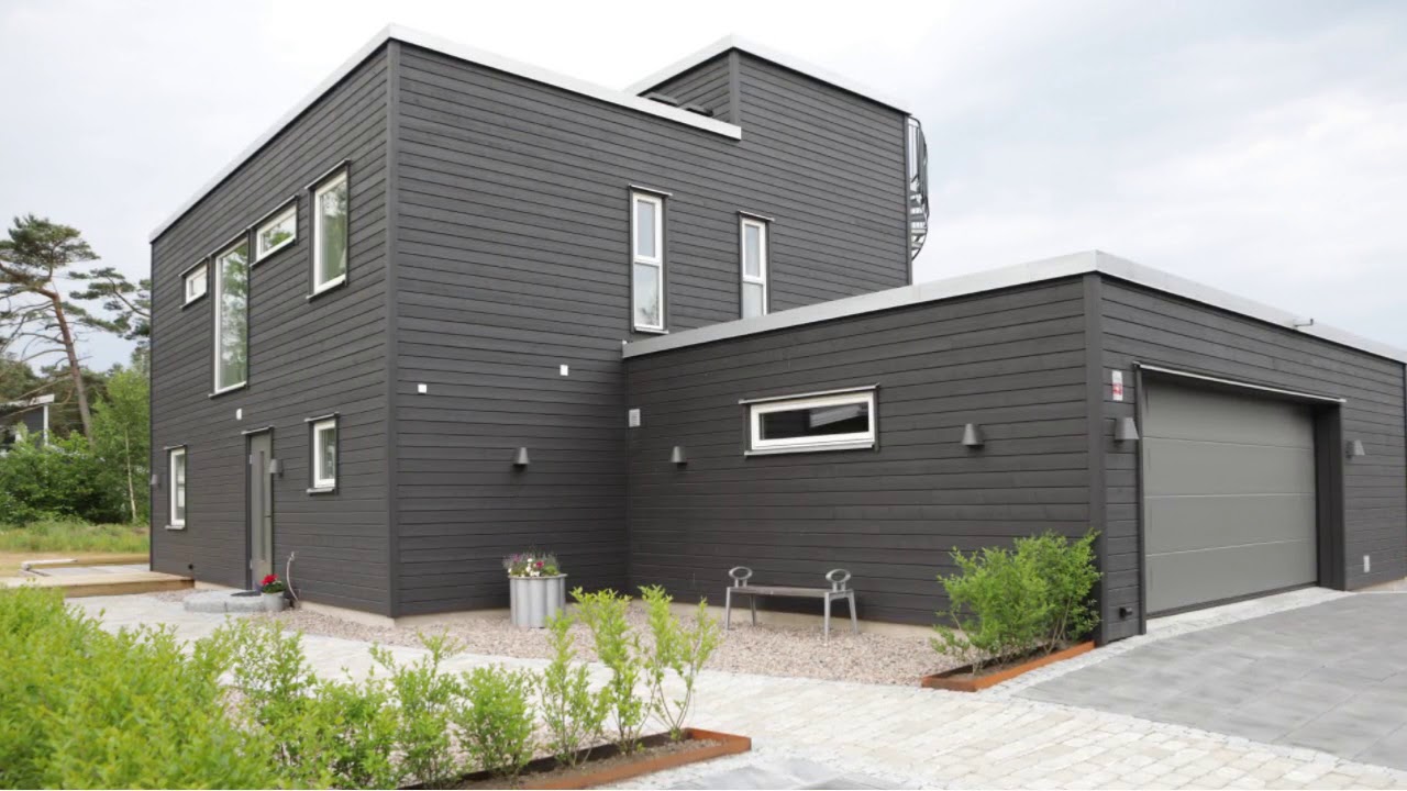 Gråa och svarta hus i Hemmeslöv, VästkustVillan / VästkustStugan