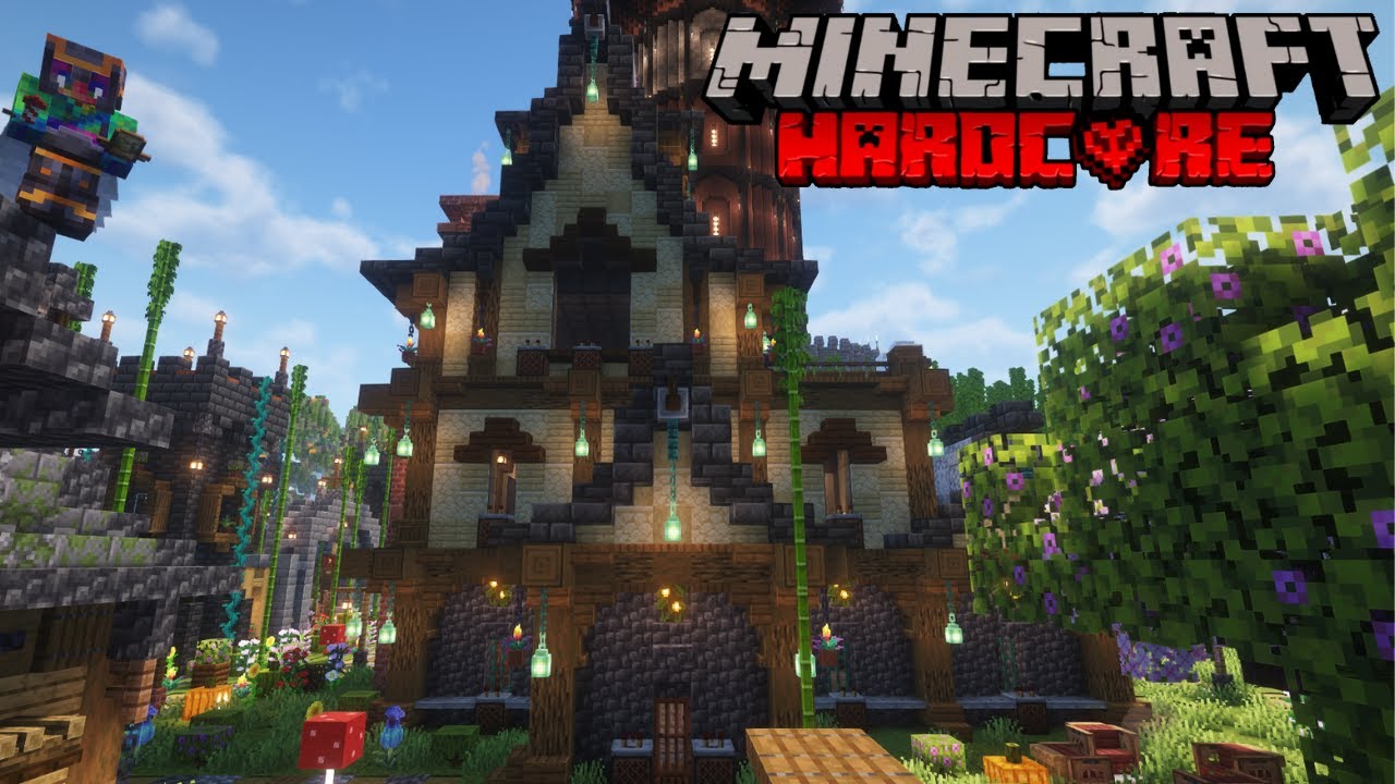 Building the Mob Prison in my Hardcore Minecraft Forever World