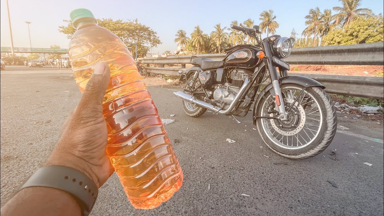 Royal Enfield bullet 350 mileage test⛽️💥/ Vishnu gaja❤️