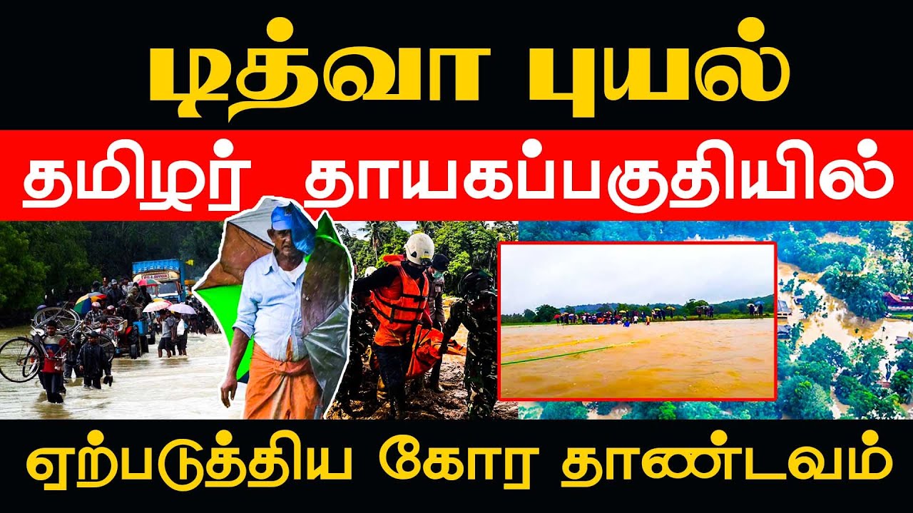 டித்வாபுயல் தமிழர் தாயகப்பகுதியில் ஏற்படுத்திய கோர தாண்டவம் !! #cyclone