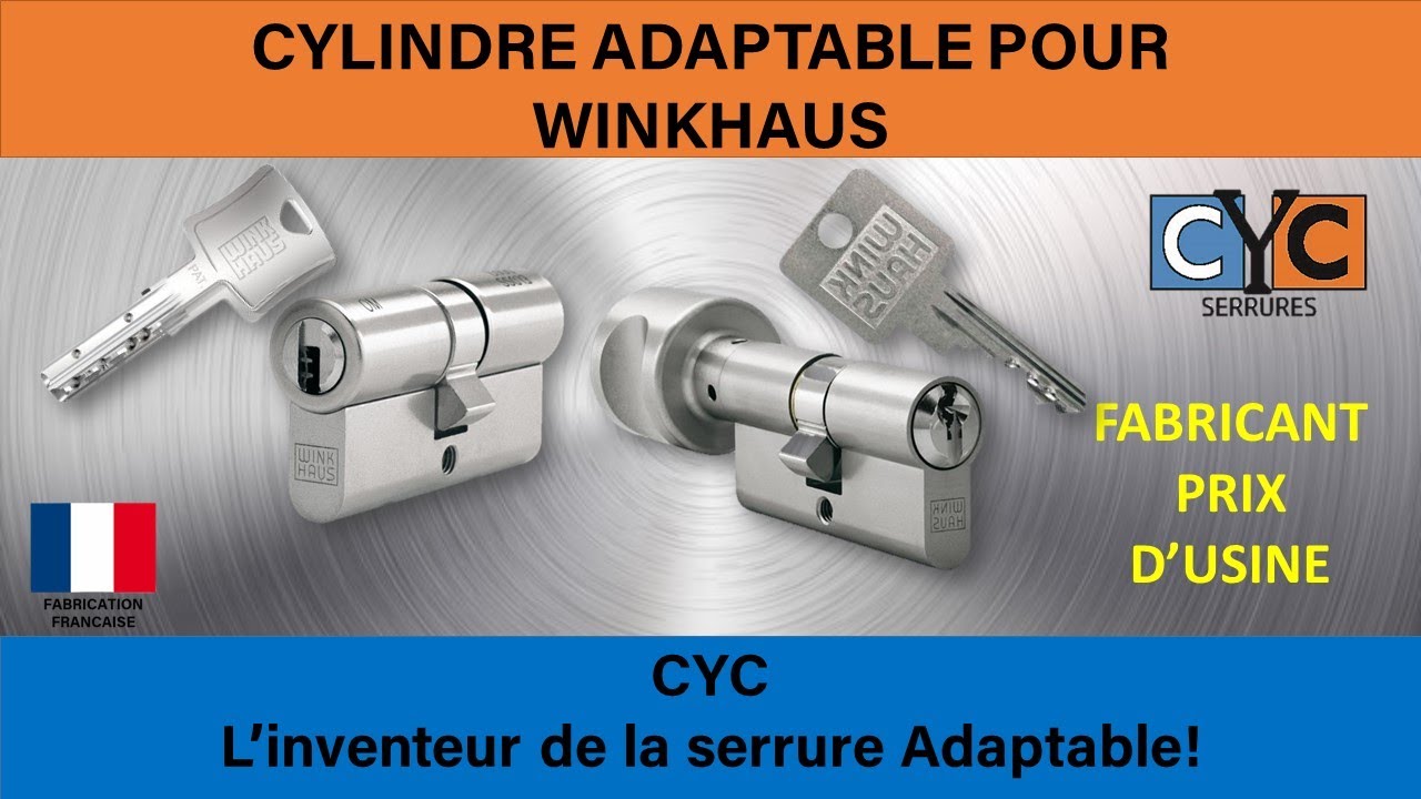 cl&eacute; serrure WINK HAUS comparatif et diff&eacute;rences avec les cl&eacute;s CYC s&eacute;curis&eacute;es