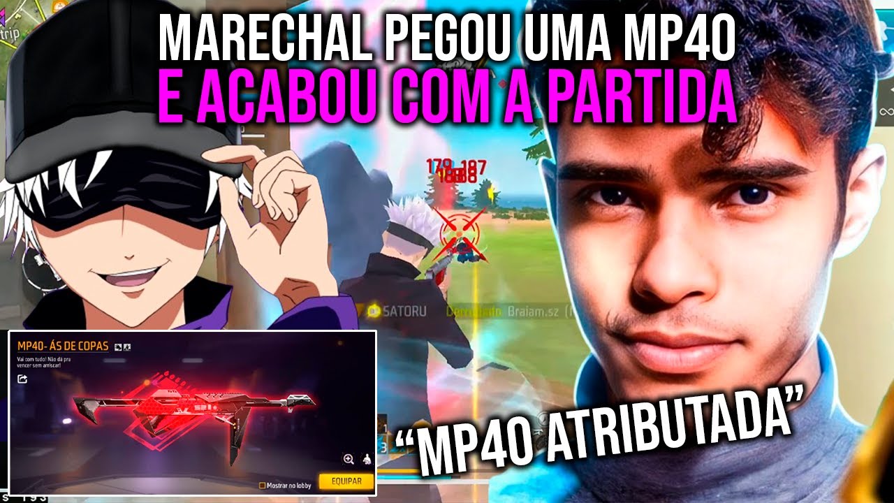 MARECHAL PEGOU UMA MP40 E ACABOU COM A PARTIDA - FREE FIRE