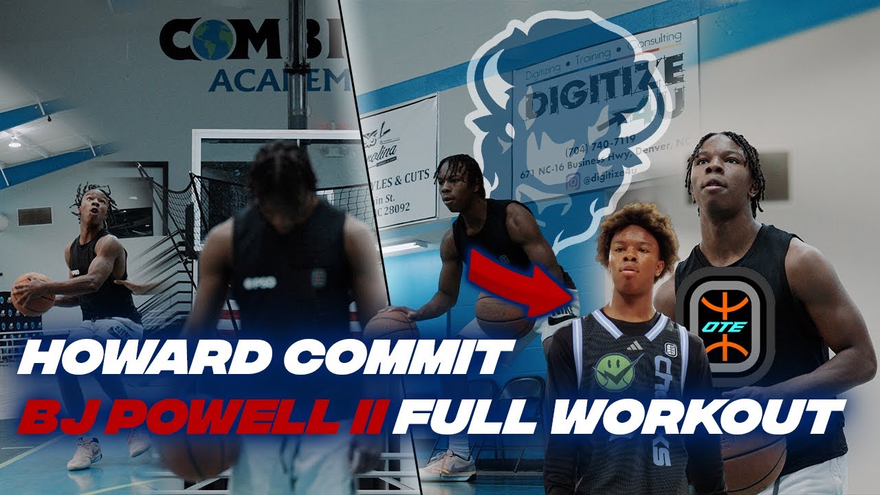 Howard Commit BJ Powell II Full Workout