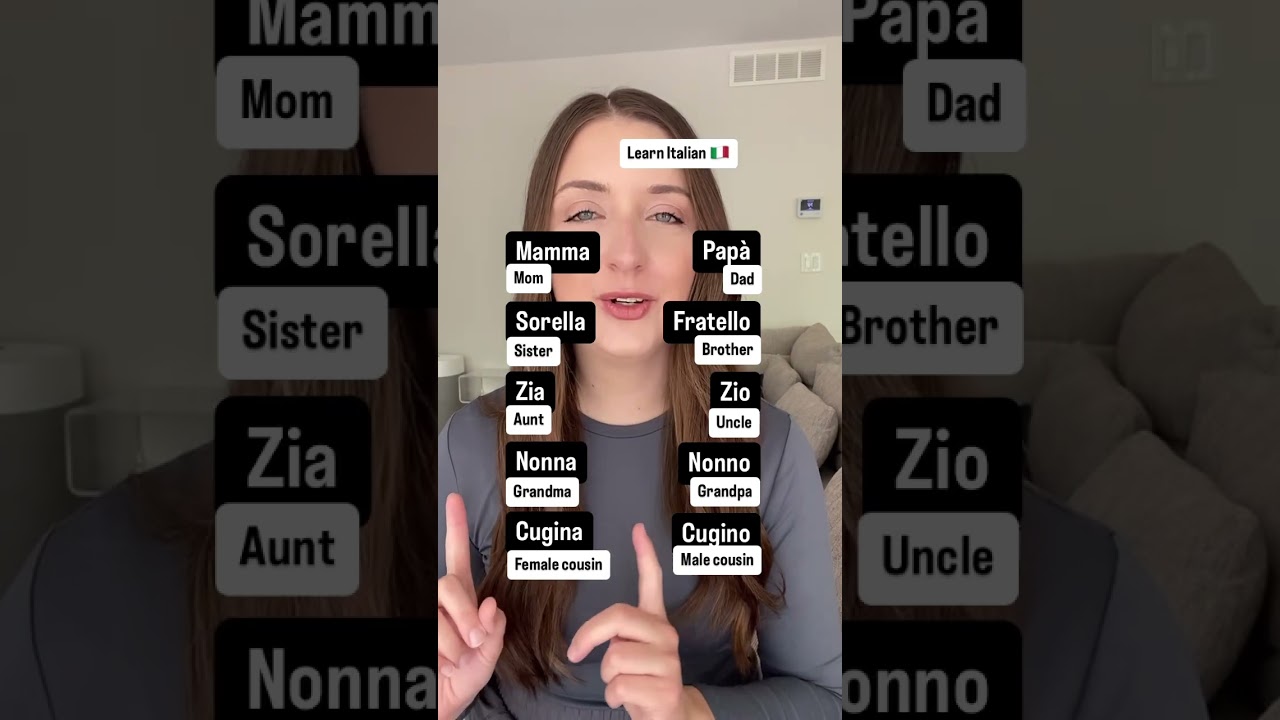 Learn Italian family members #italy #italiaonline #italianlanguage