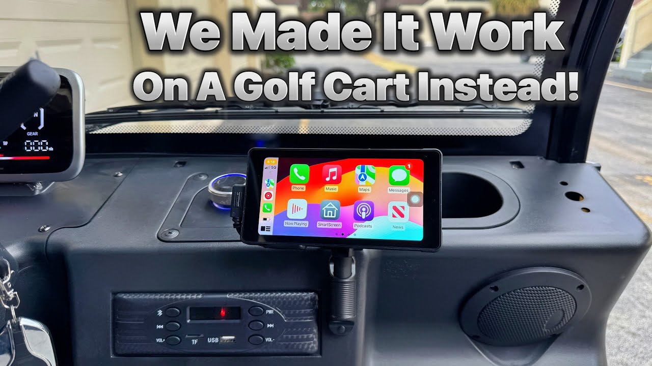 Модуль Podofo Motorcycle CarPlay/Android Auto работает на гольф-карах — Vitaccki Wow!