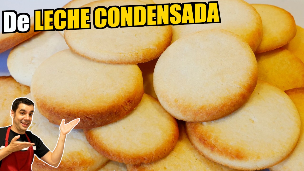 🍪 Galletitas de LECHE CONDENSADA con solo 3 INGREDIENTES: Receta Fácil y Deliciosa # 976