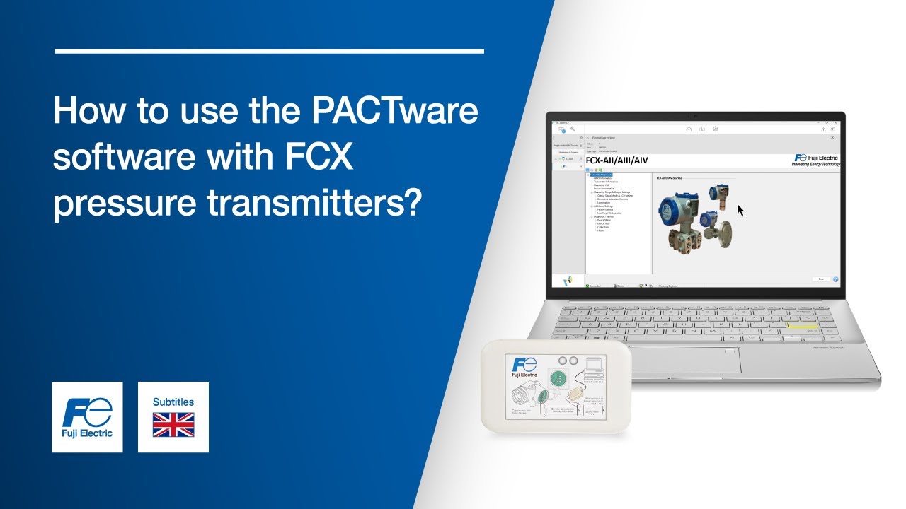 Tutorial FCX pressure transmitter, HART® modem: How to use the PACTware software ?