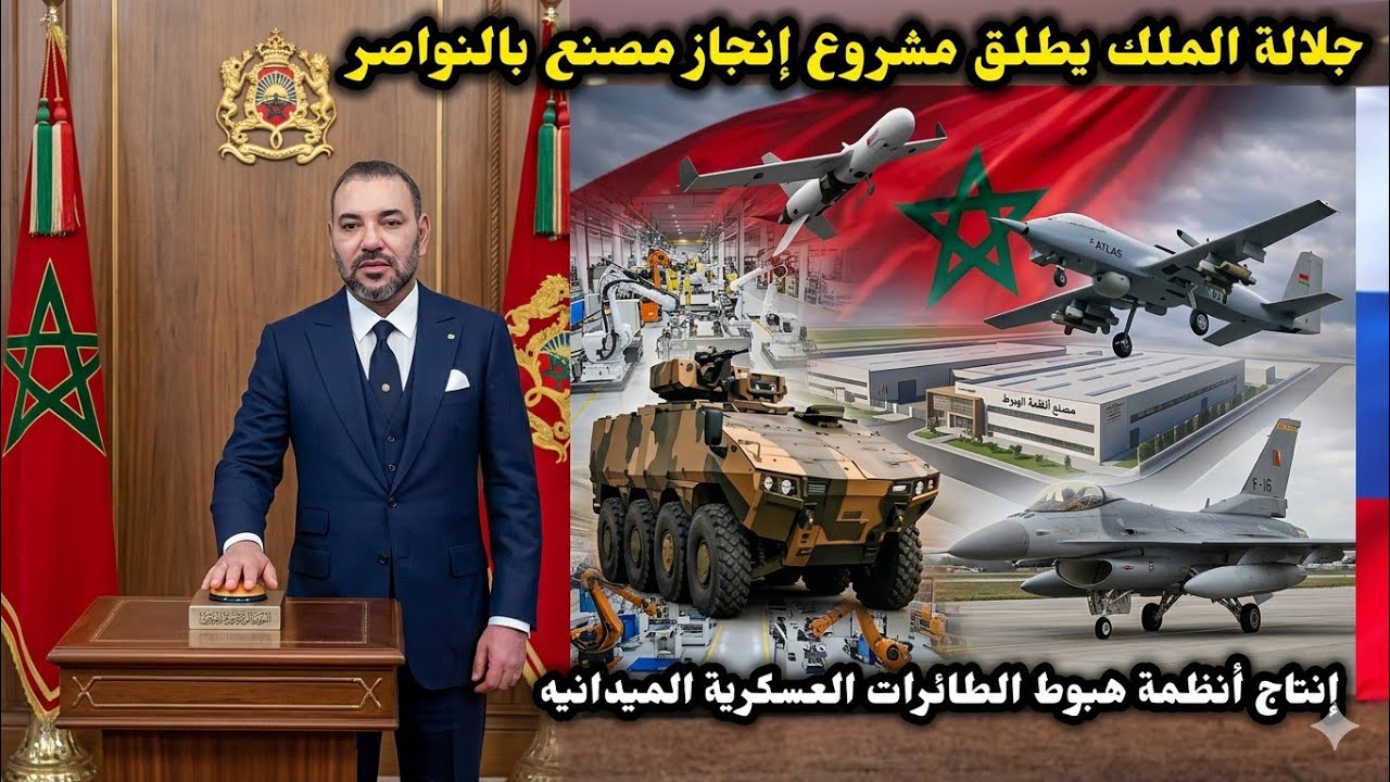 عاجل...مشهد جلالة الملك يطلق مشروع إنجاز مصنع بالنواصر..لإنتاج أنظمة هبوط الطائرات العسكرية المدانيه