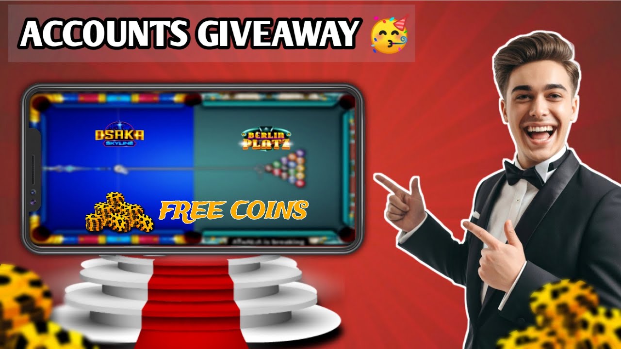 8 Ball Pool Free Accounts And Coins For All | Aaccounts Giveaway 8 Ball Pool | 