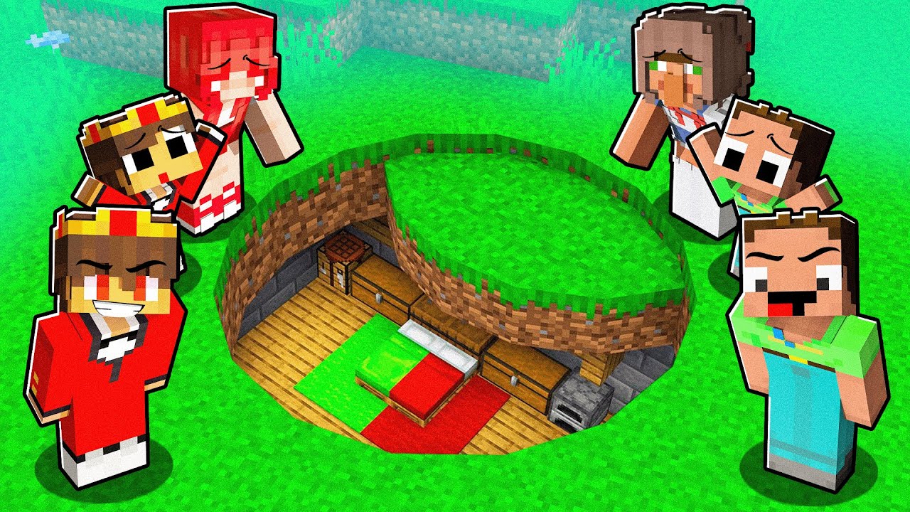 Die Semlaki Familie und die Billy Familie haben in Minecraft eine GEHEIME RUNDE BASIS gefunden.