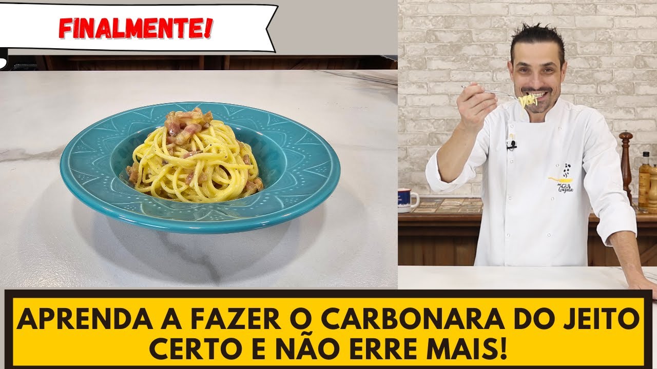 N&atilde;o erre mais! Aprenda todo o PASSO A PASSO para o CARBONARA perfeito