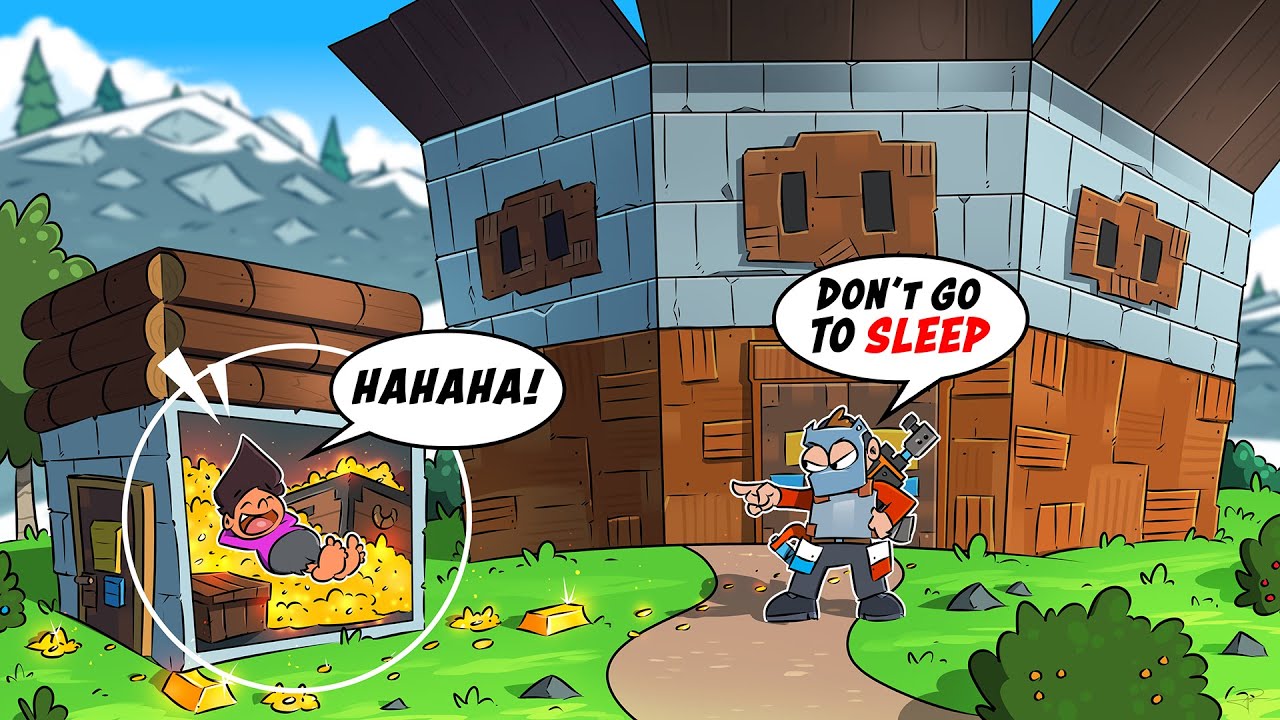 They Told Me NOT TO SLEEP Because of where I Built my Base in Rust!