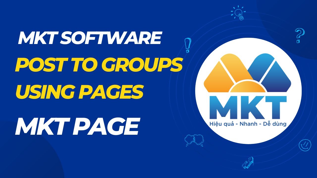 MKT Page Guide | Post to groups using pages | MKT Software