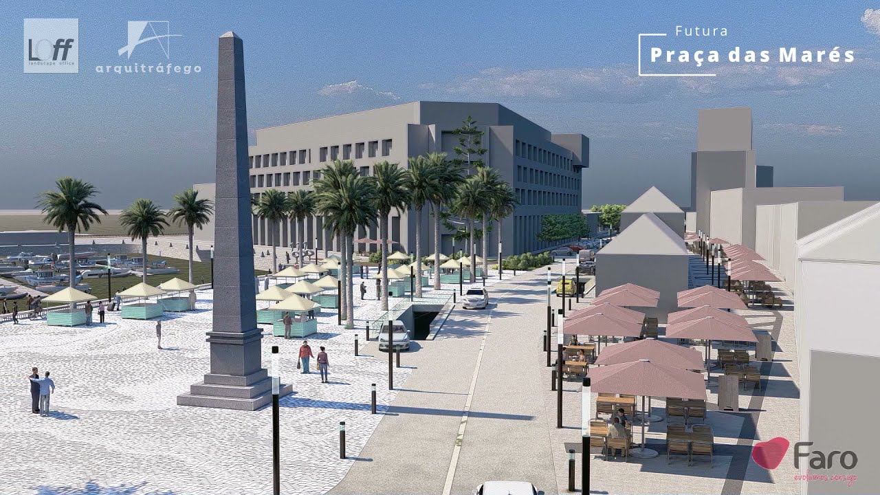 Proposta Vencedora - Requalificação do Eixo Central – Baixa de Faro - Concurso de ideias