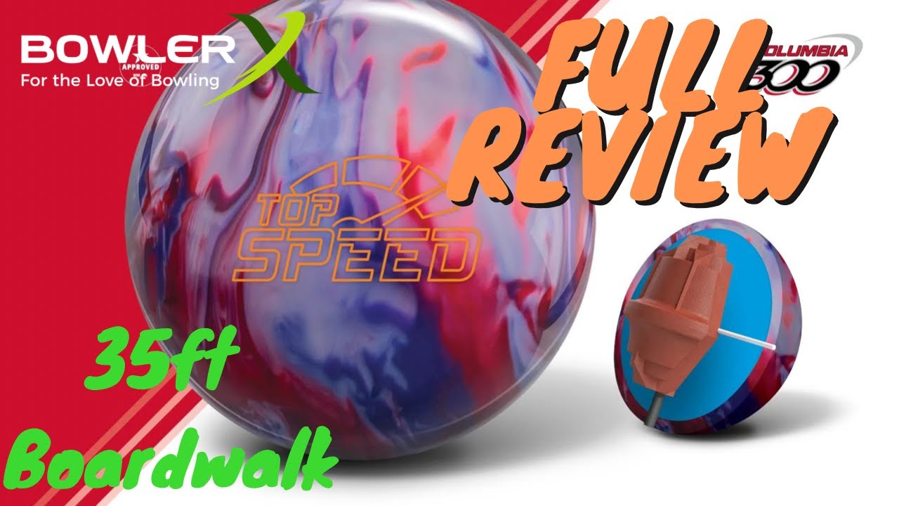 Columbia 300 Top Speed Bowling Ball Video | BowlerX Full Review on 35' Sport Pattern with JR Raymond