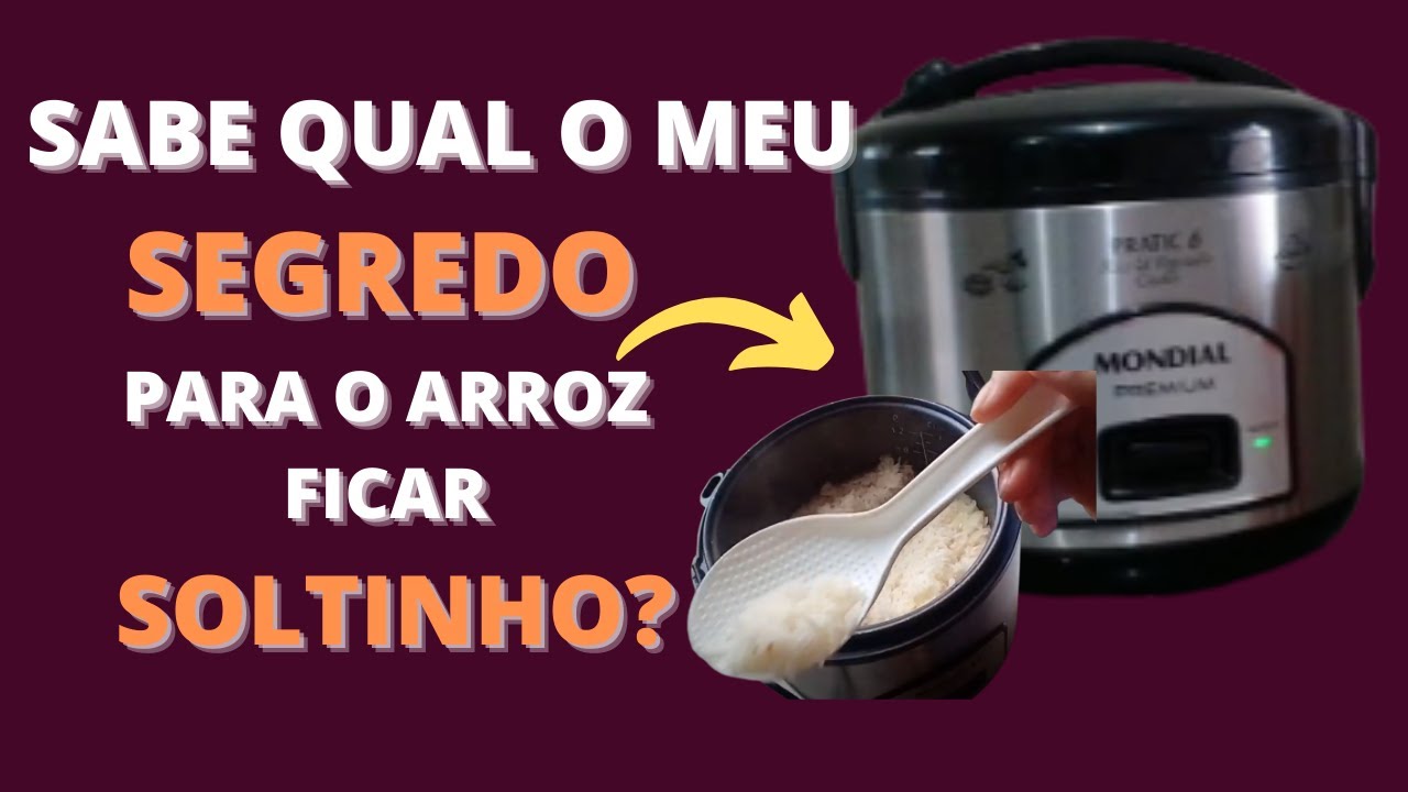 COMO FAZER ARROZ NA PANELA DE ARROZ DA MONDIAL - FACIL