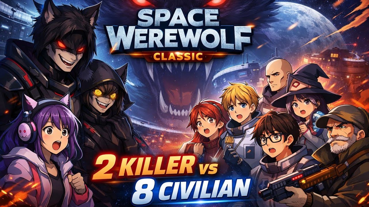 2 Killer vs 8 Civilian 😱 | Space Werewolf WePlay