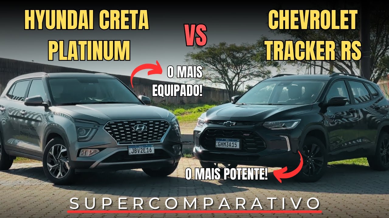 COMPARATIVO CHEVROLET TRACKER VS HYUNDAI CRETA. QUAL &Eacute; O MELHOR SUV DE 150 A 160 MIL?